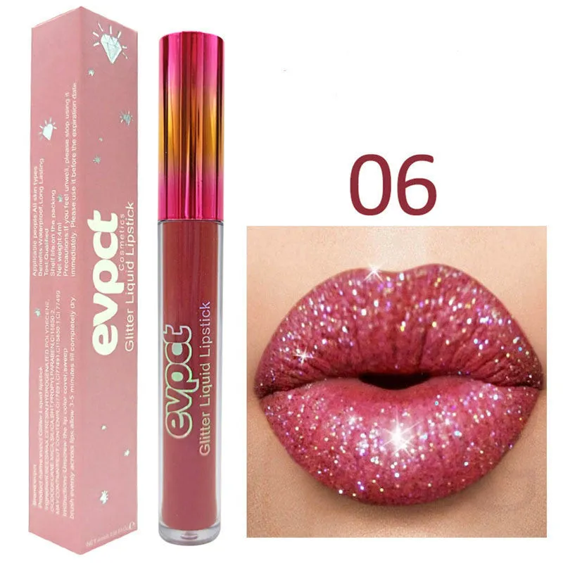 Flash Diamond metallic lip gloss lipstick with multivitamins, six colour options available