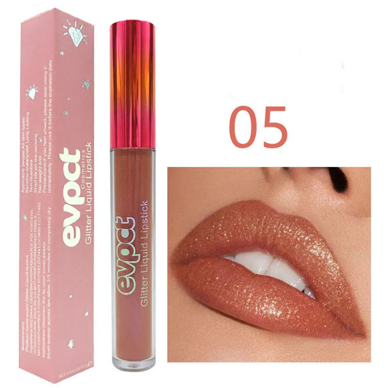 Flash Diamond metallic lip gloss lipstick with multivitamins, six colour options available