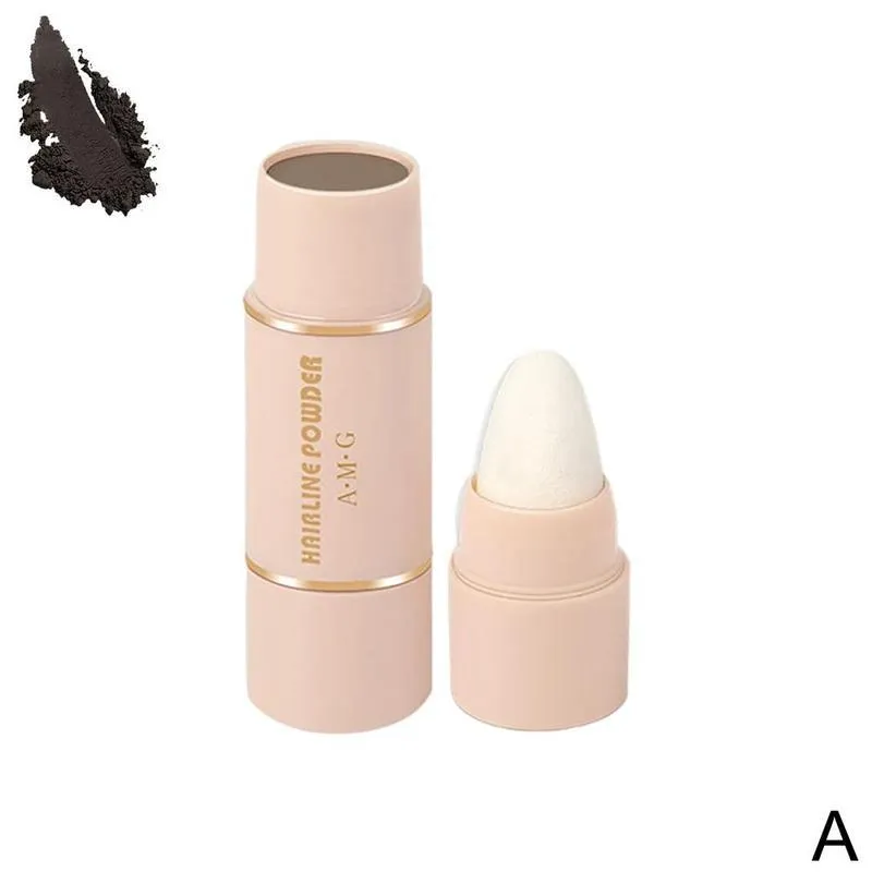 Brow stamp shaping kit with waterproof eyebrow stamp, contouring stick, and 24 eyebrow cards in black and brown shades