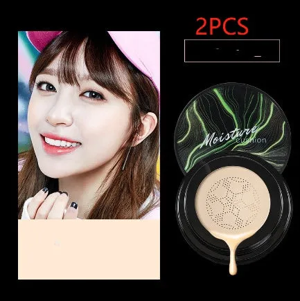 Air cushion BB cream with mushroom sponge in compact case, Ivory 01 shade