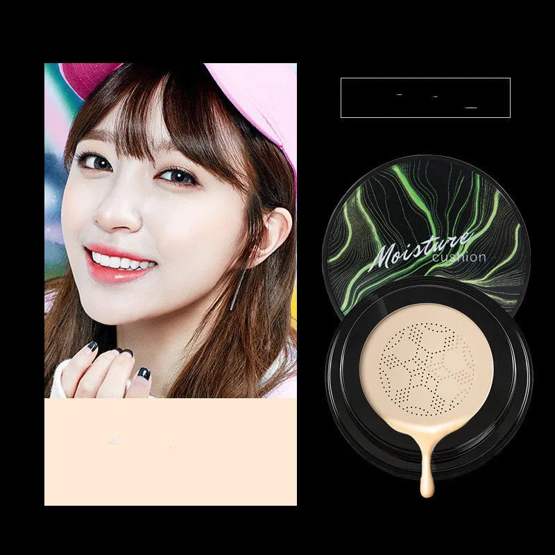 Air cushion BB cream with mushroom sponge in compact case, Ivory 01 shade