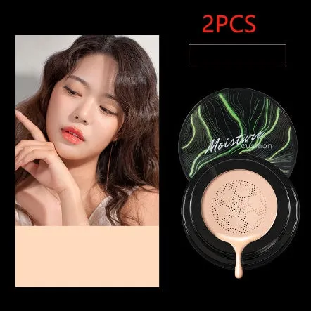 Air cushion BB cream with mushroom sponge in compact case, Ivory 01 shade