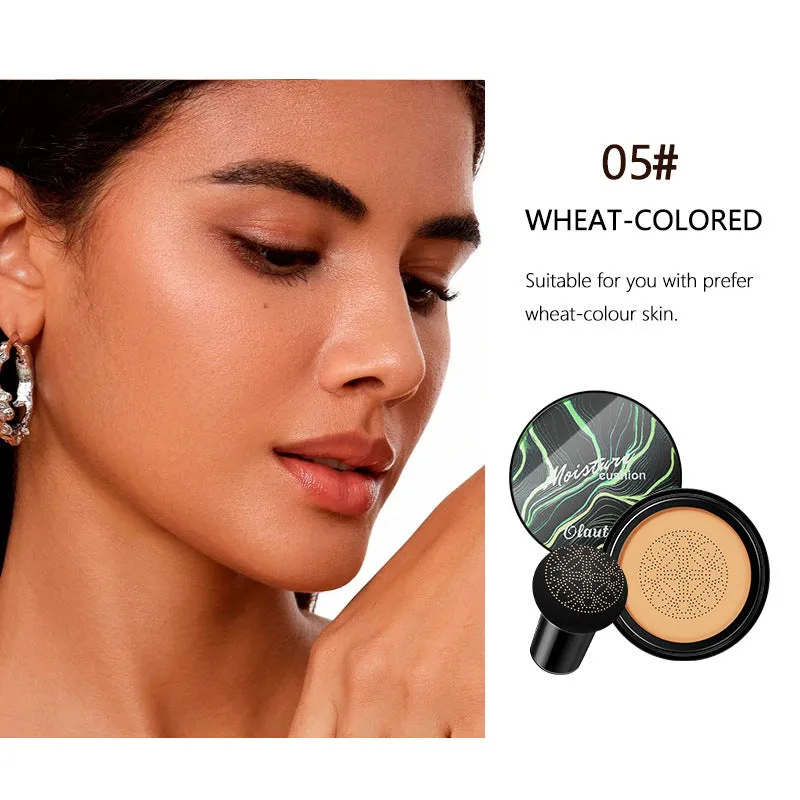 Air cushion BB cream with mushroom sponge in compact case, Ivory 01 shade
