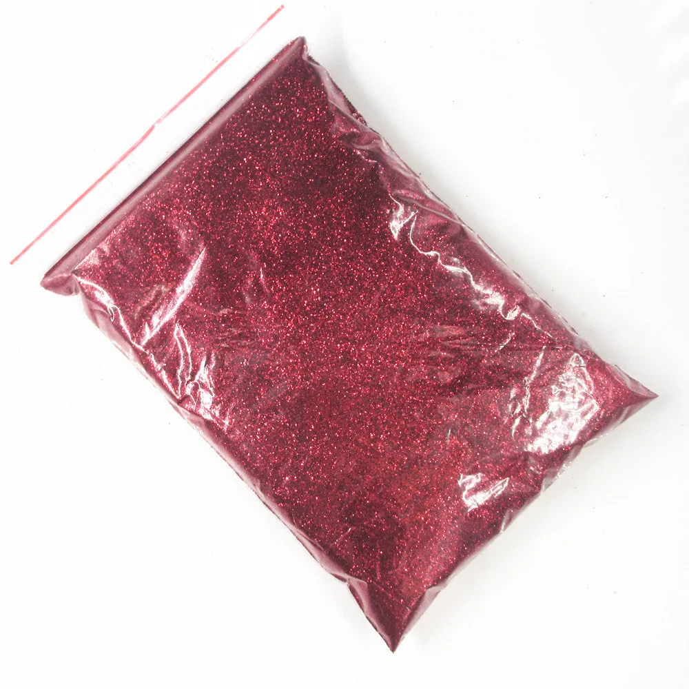 Set of 18 nail glitter powder pots in assorted colours for nail art