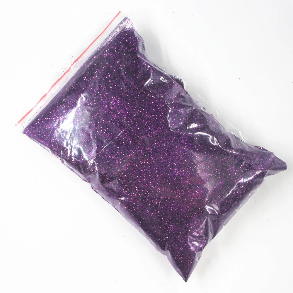 Set of 18 nail glitter powder pots in assorted colours for nail art
