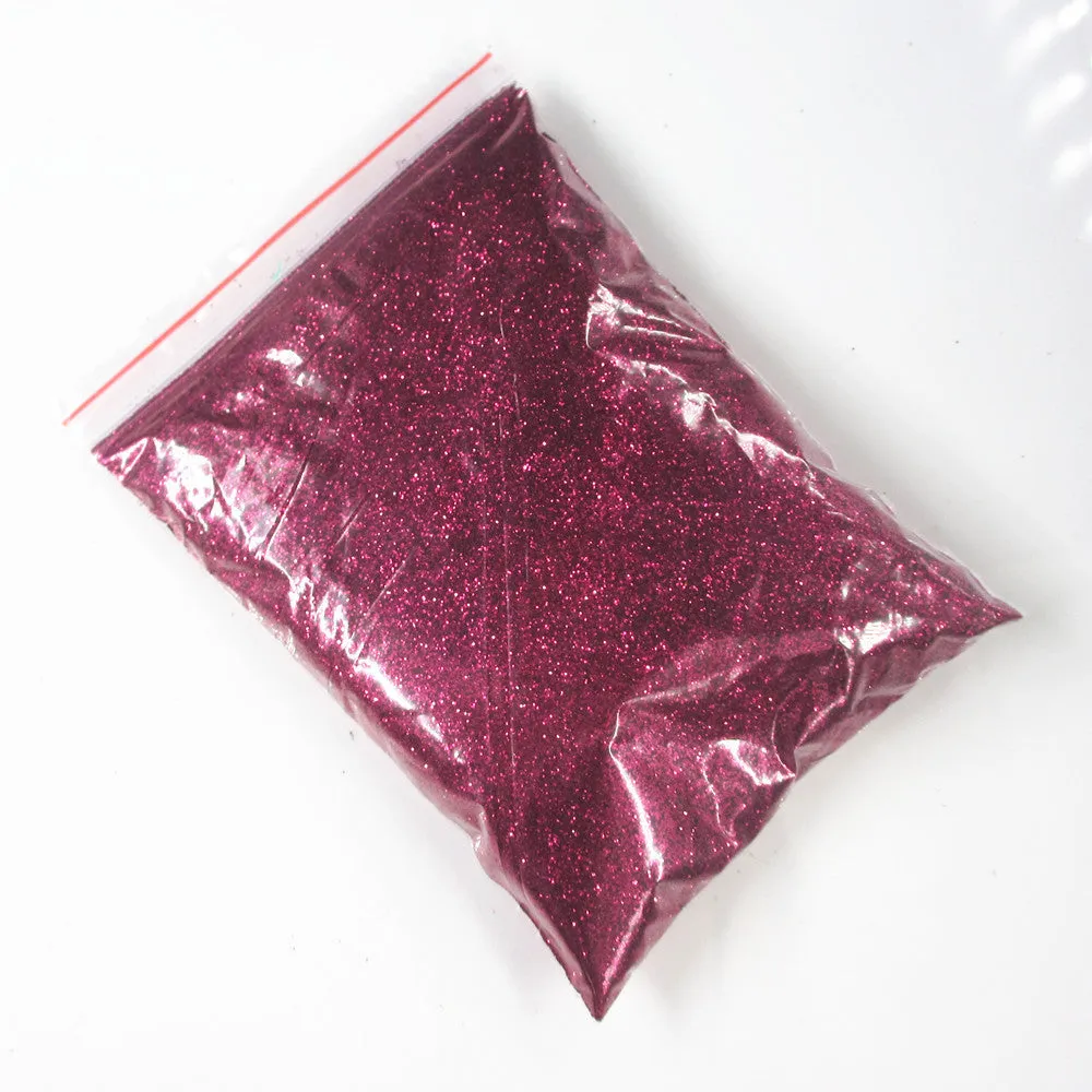 Set of 18 nail glitter powder pots in assorted colours for nail art