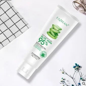 Aloe vera gel 60g green tube moisturiser after sun soothing skin repair face cream