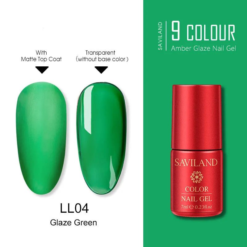 7ml transparent resin phototherapy glue bottle for UV gel nails with frosted bottom seal