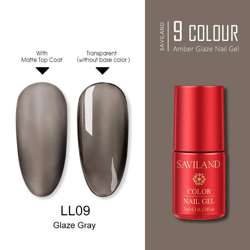 7ml transparent resin phototherapy glue bottle for UV gel nails with frosted bottom seal