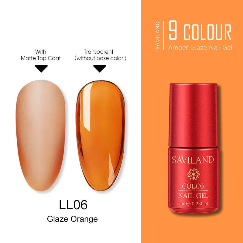 7ml transparent resin phototherapy glue bottle for UV gel nails with frosted bottom seal