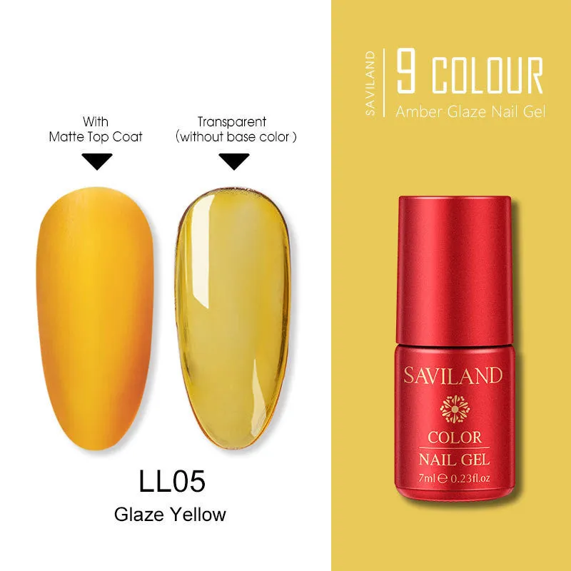 7ml transparent resin phototherapy glue bottle for UV gel nails with frosted bottom seal