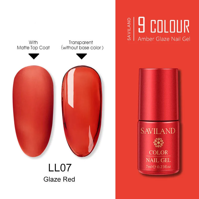 7ml transparent resin phototherapy glue bottle for UV gel nails with frosted bottom seal