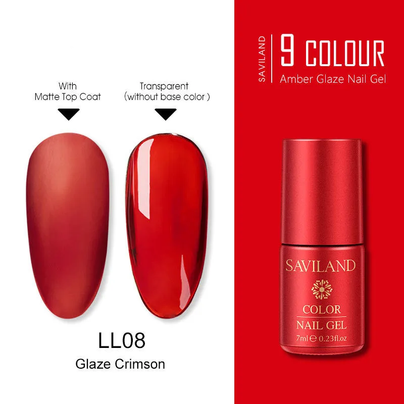 7ml transparent resin phototherapy glue bottle for UV gel nails with frosted bottom seal