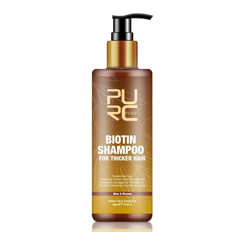 PURC Ginger Biotin hair care three-piece set shampoo 300ml conditioner 300ml biotin essential oil 30ml