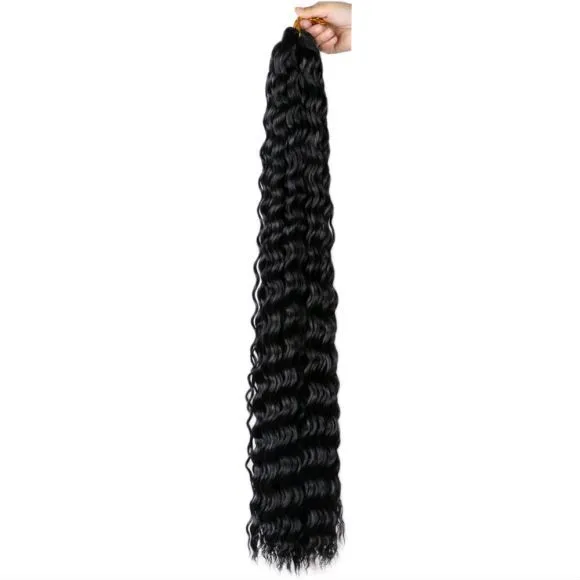 European and American style 32-inch Russian chemical fiber wig in multiple colours, high temperature wire, machine-made, lightweight 100g