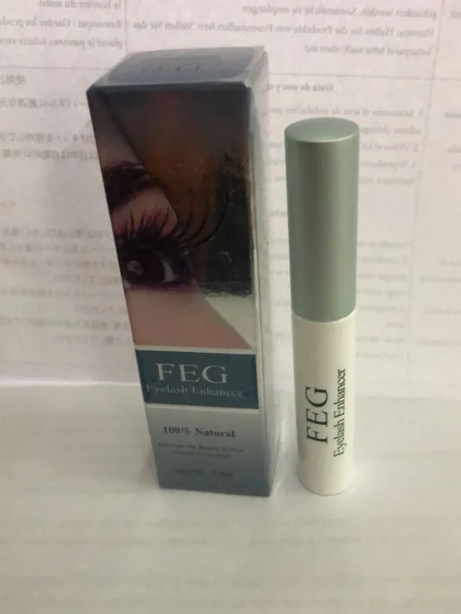 Eyelashes enhancer clear brush-on serum for lash growth in compact bottle