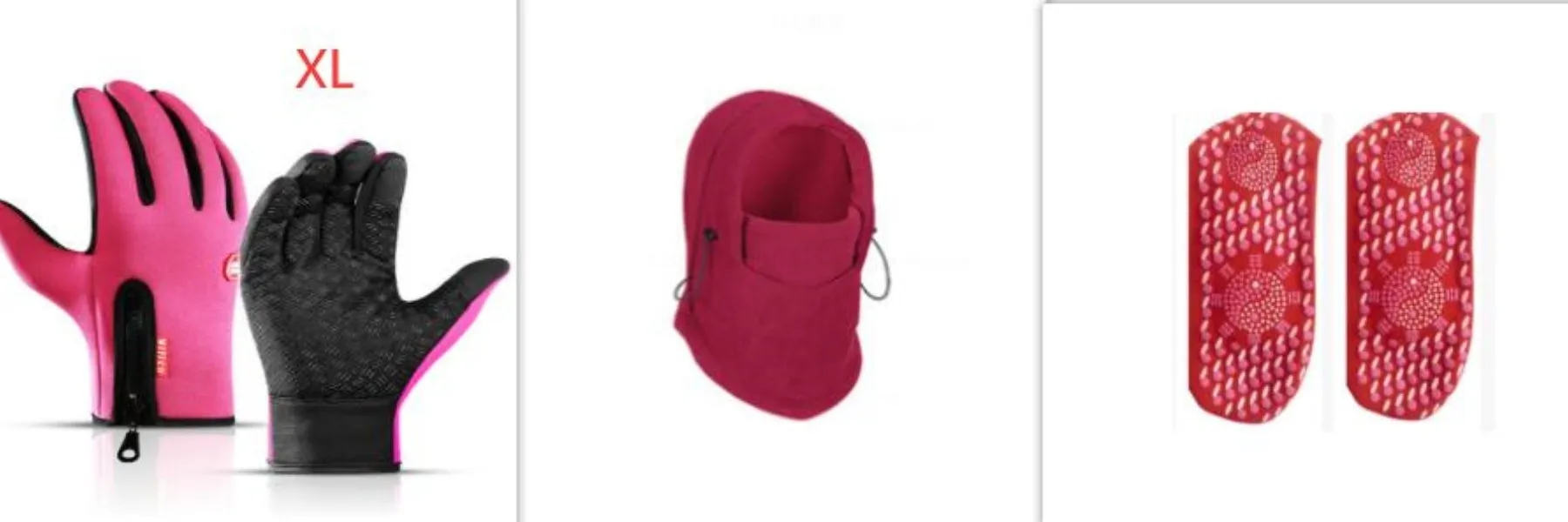 Unisex windproof fleece hat with face mask and neck guard in black