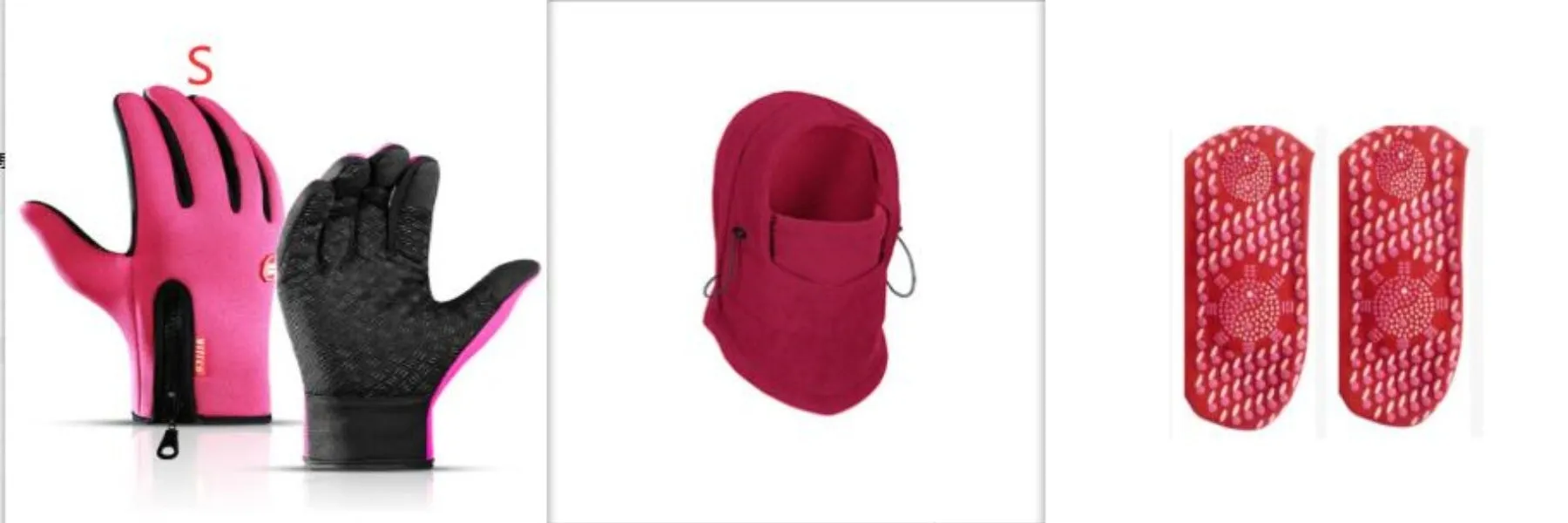Unisex windproof fleece hat with face mask and neck guard in black