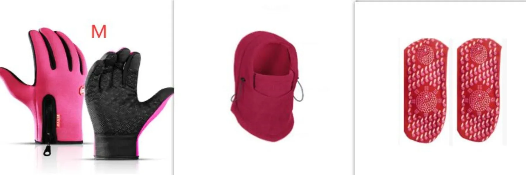 Unisex windproof fleece hat with face mask and neck guard in black
