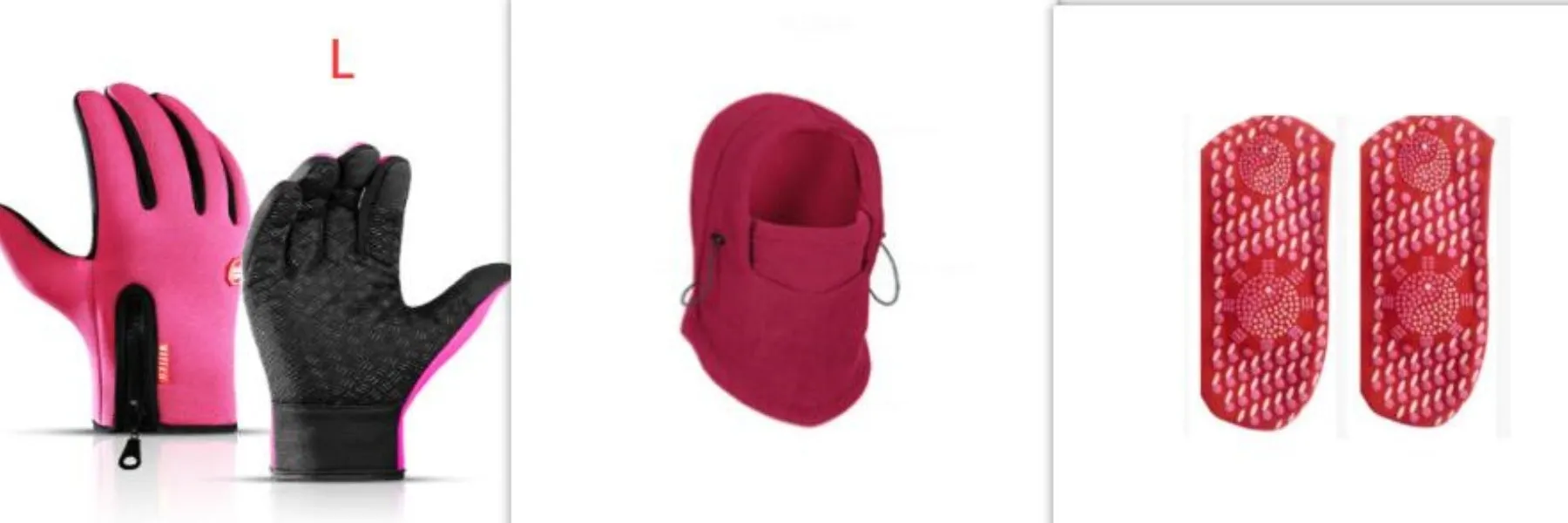 Unisex windproof fleece hat with face mask and neck guard in black