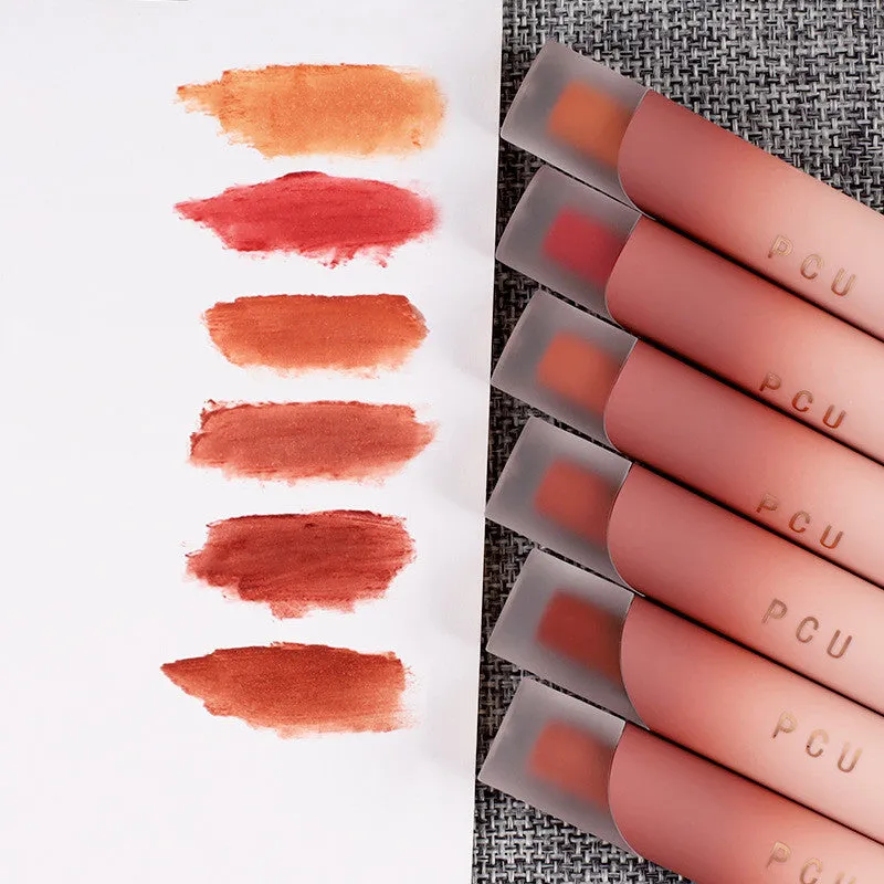 Lip And Cheek Blush in White Peach Cheese shade with velvet matte finish