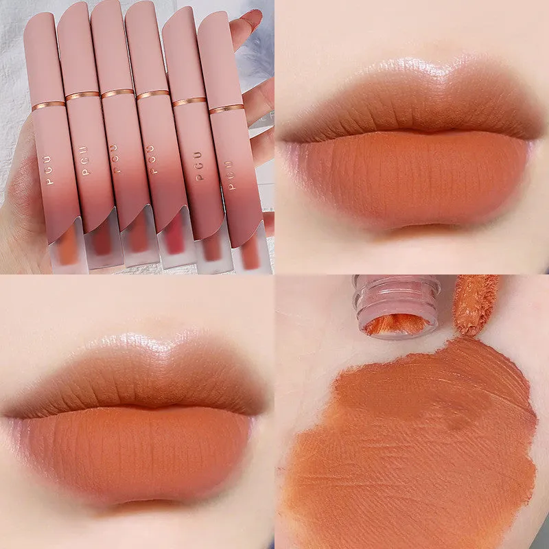 Lip And Cheek Blush in White Peach Cheese shade with velvet matte finish