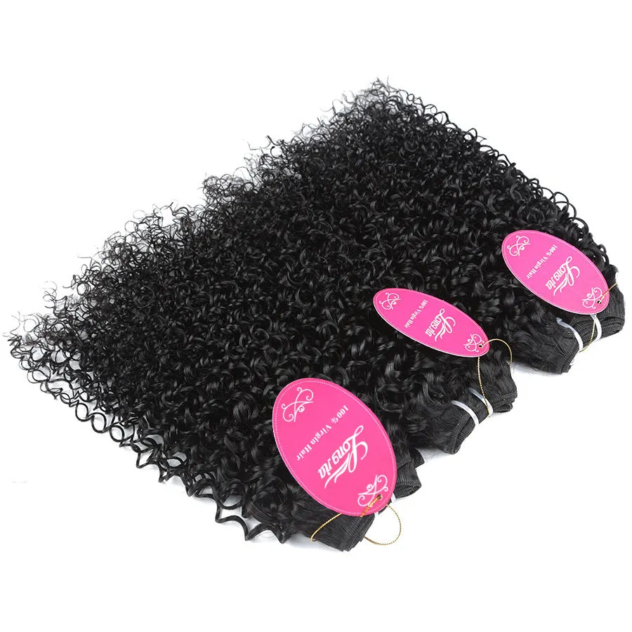 Kinky curly hair bundle Brazilian real hair 8-26 inch machine processed
