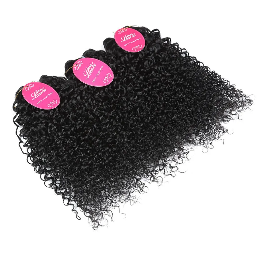 Kinky curly hair bundle Brazilian real hair 8-26 inch machine processed