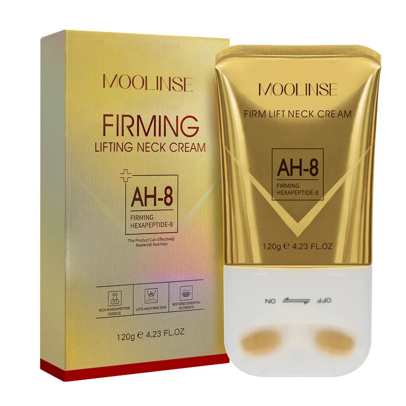 120ml neck firming cream with massage roller applicator for lifting and skin elasticity improvement