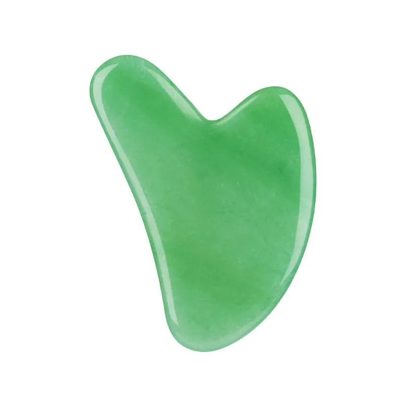 Crystal jade gua sha board in various colours for health massage