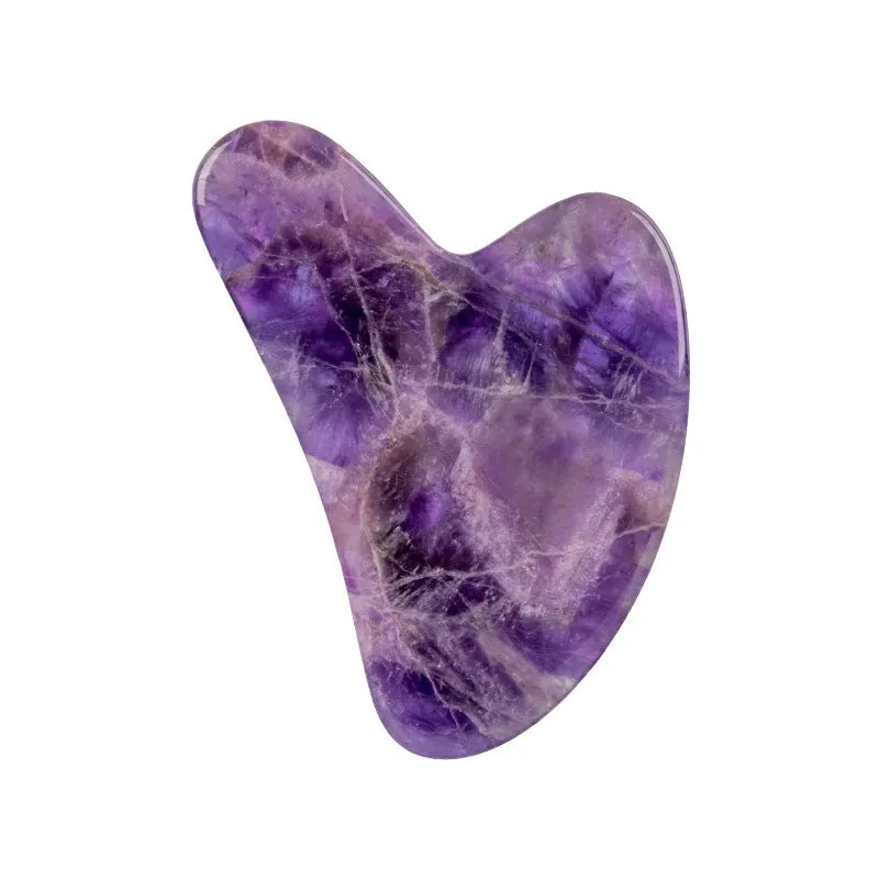 Crystal jade gua sha board in various colours for health massage