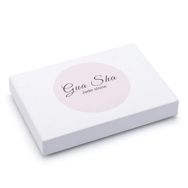 Crystal jade gua sha board in various colours for health massage