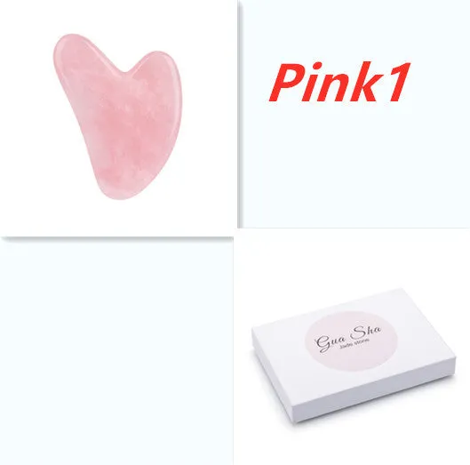 Crystal jade gua sha board in various colours for health massage