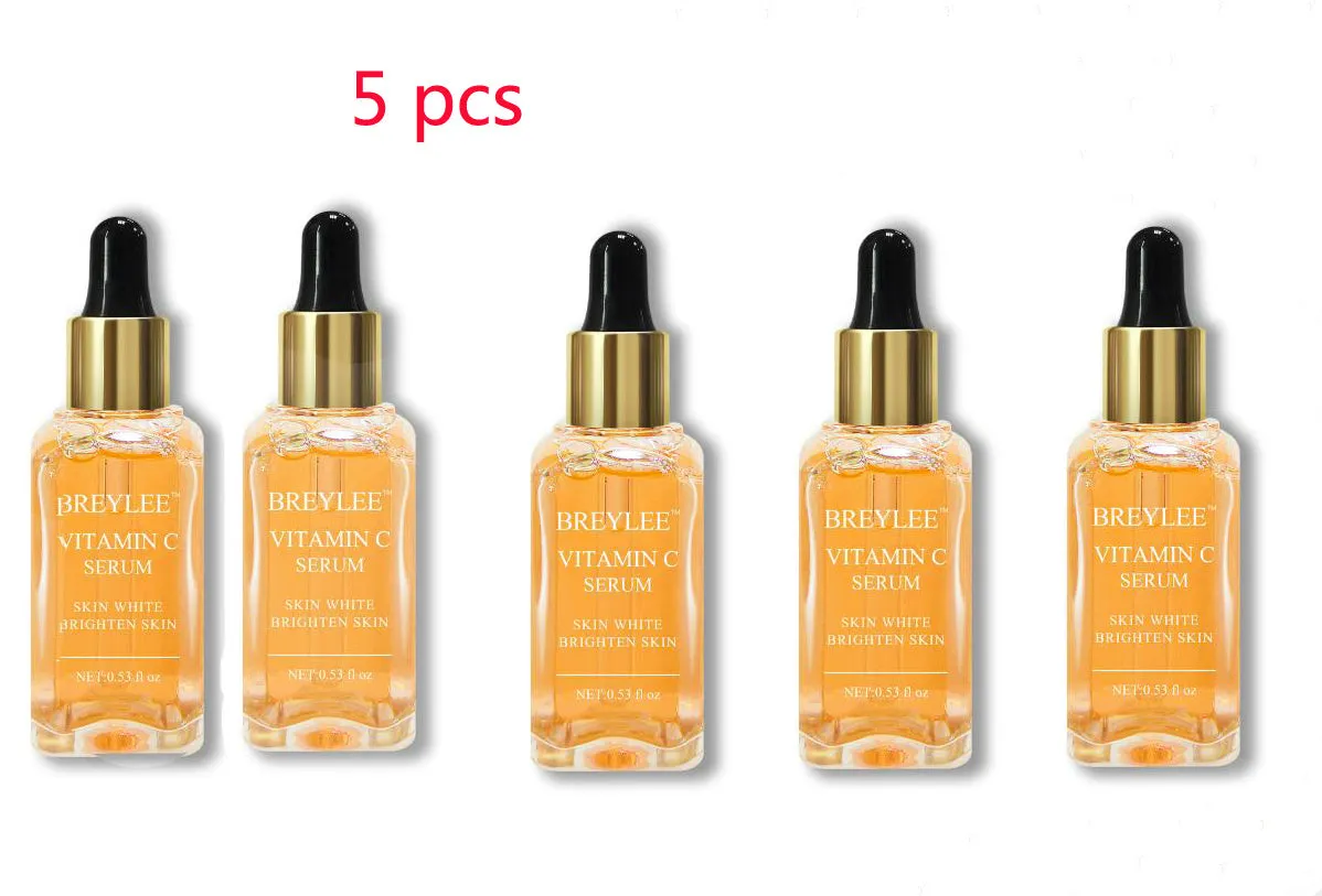 Vitamin C whitening face serum in 15ml bottle with purple or red packaging for brightening skin and fading dark spots
