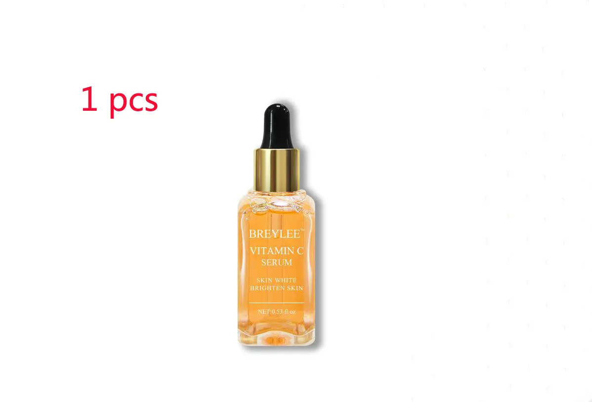 Vitamin C whitening face serum in 15ml bottle with purple or red packaging for brightening skin and fading dark spots