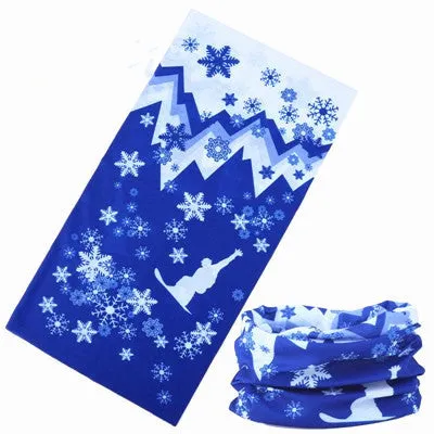 New outdoor variety magic bandana cycling mask neck cover sunscreen 49x24cm polyester, 39 patterns shown in a flat layout