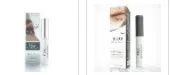 Eyelash growth serum 3ml bottle with brush applicator transparent colourless liquid herbal formula