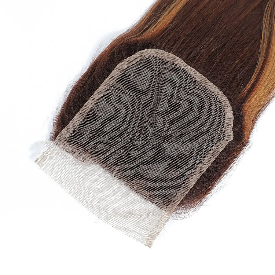 Hand-woven human hair wig piece long straight side bangs natural look 8A colour