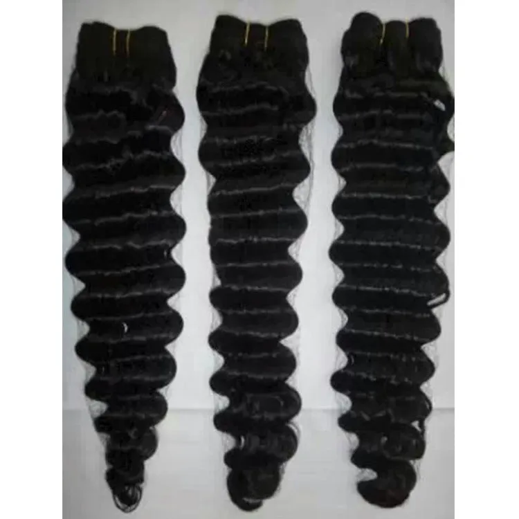 Real hair wig curls medium long hair length available in multiple colours and sizes
