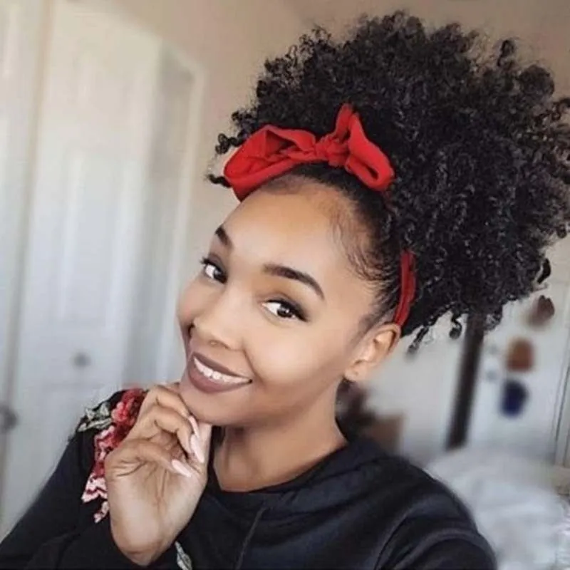 Fluffy wig with high temperature wire hair material and hairpin attachment