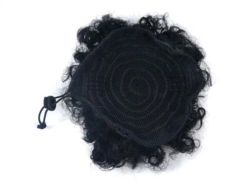 Fluffy wig with high temperature wire hair material and hairpin attachment