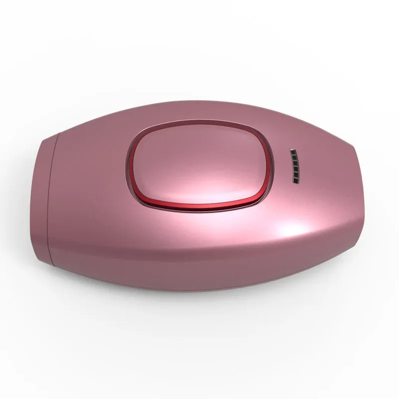 Home laser hair removal instrument with pulsed light technology, xenon quartz light tube, 470nm-1100nm wavelength, 33*10mm2 focus size, 1.5-3.9J/cm2 energy, over 300,000 flashes, ABS body, in Black, Rose Gold, White, for UK or other plug models.