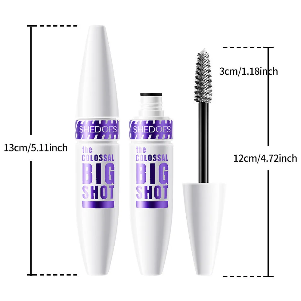 White waterproof mascara brush with 10ml quick-drying sweat-proof formula