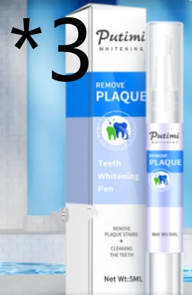 Teeth whitening pen in pen shape, 5ml net weight, removes stains from tea coffee and smoke
