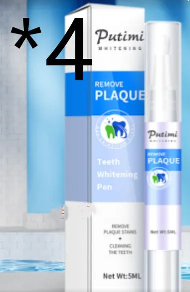 Teeth whitening pen in pen shape, 5ml net weight, removes stains from tea coffee and smoke