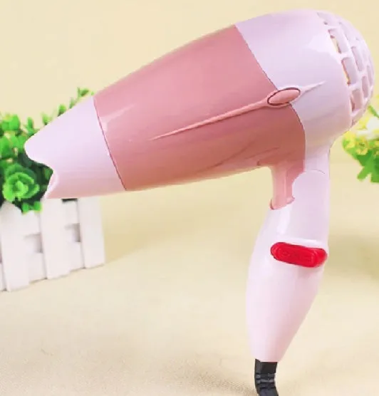 Electric hair dryer 600W three gears AB material compact 11x7.5x17cm with flame retardant cord