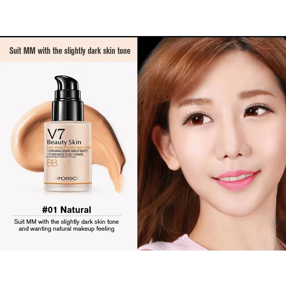 30g cream cushion foundation in three colours: natural, soft purple, and fresh green for brightening face makeup
