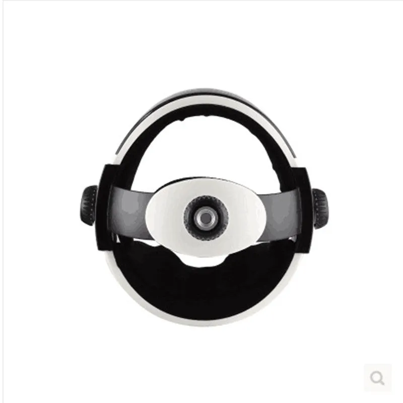 Electric helmet head massager with wireless remote control, vibration massage, battery powered