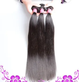 Straight human hair curtain weft with closure wig accessory, real hair block, multiple size options
