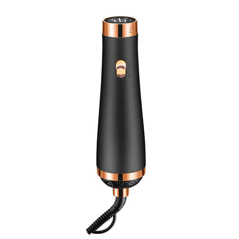 Three-in-one hair dryer in green with foldable handle and multiple speed settings
